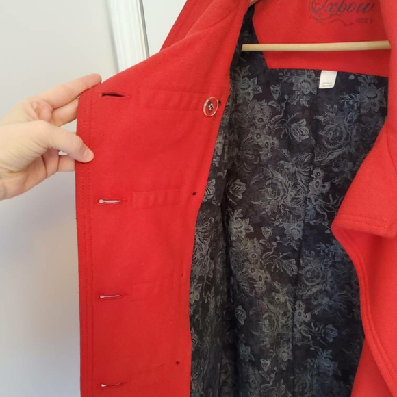 Vibrant red outerwear coat - Picture 8 of 8